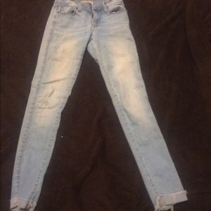 Light wash jeans